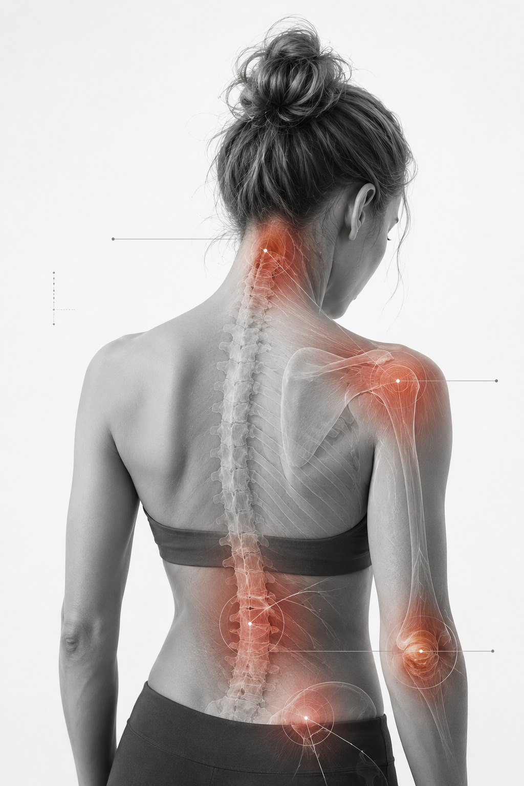 Blessures door fysieke belasting, nek, schouders en rug