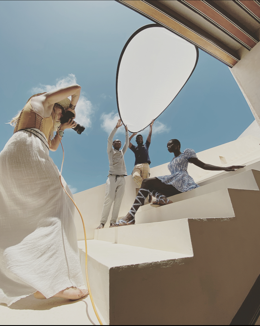 Behind the scenes, JDO editorial shoot op locatie in het buitenland